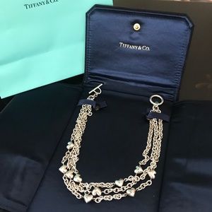 Tiffany & Co. Sterling Silver Puffed Heart Necklace NWOT.